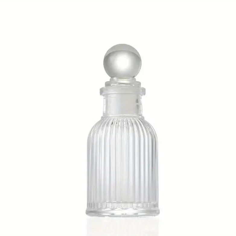 Flacon de parfum en verre de style classique 10,3 cm x 4,3 cm 50ML Idéal pour cadeaux et décoration