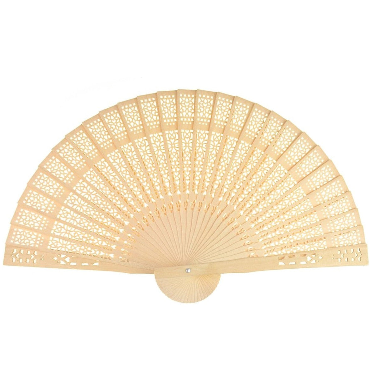Éventail en bois décoré pour les occasions spéciales
