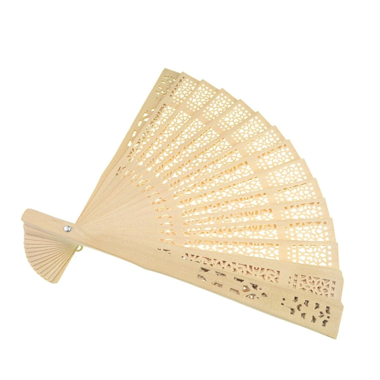 Éventail en bois décoré pour les occasions spéciales