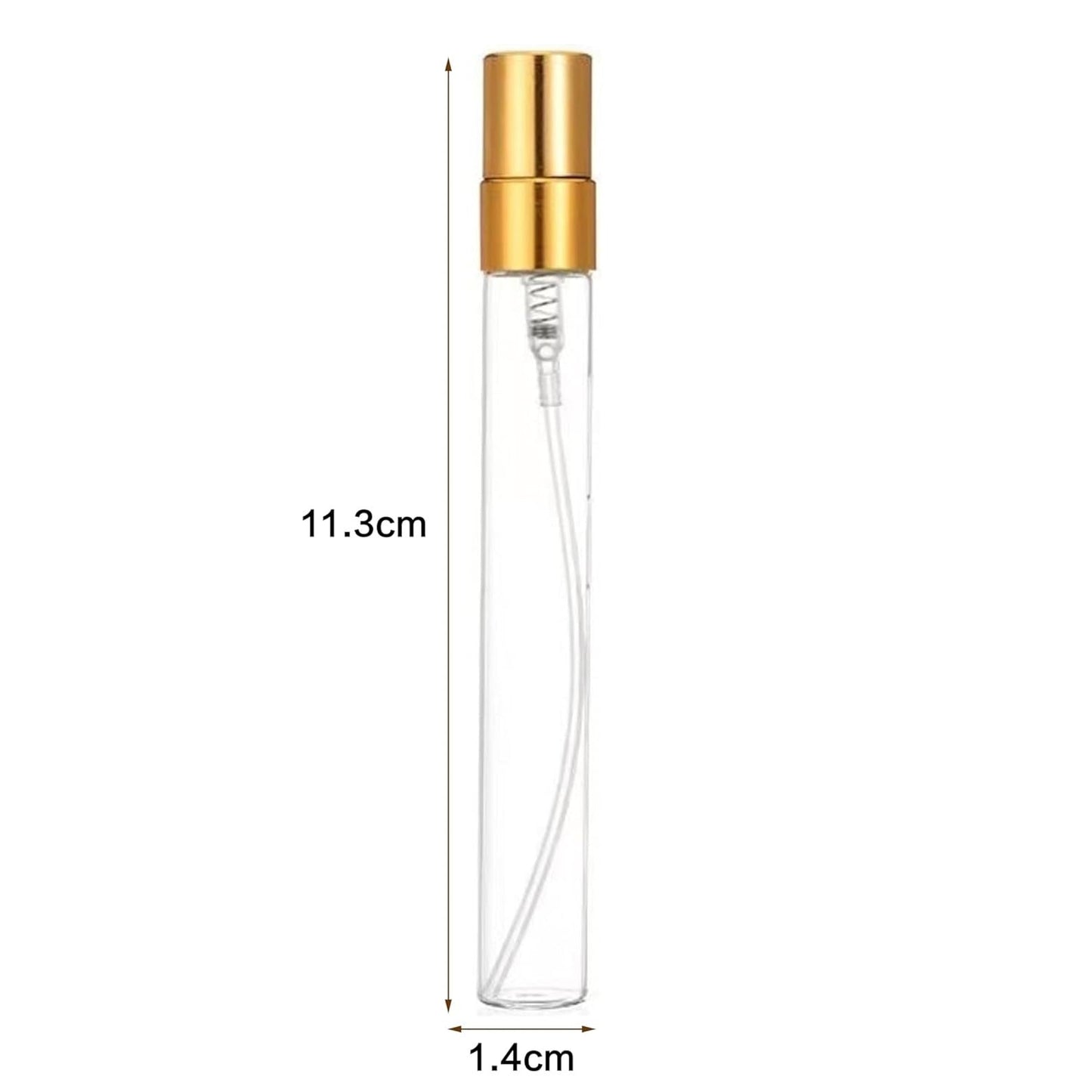 Flacon de parfum vide 10ML, Élégance dorée pour dragées et événements traditionnels
