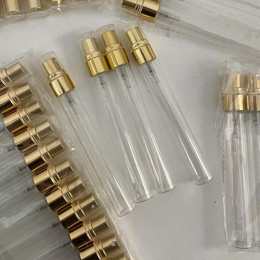 Flacon de parfum vide 10ML, Élégance dorée pour dragées et événements traditionnels